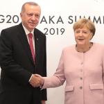 Cumhurbaşkanı Erdoğan, Almanya Başbakanı Merkel ile görüştü